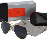 مصمم نظارات شمسية الرجال نساء نظارات الشمس الكلاسيكية طيار طيار العدسات G15 تصميم جسر مزدوج مناسب بنسبة 50 ٪