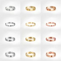 Love Screw Ring Mens Rings Classic Luxury Designer Jewel Women Titanium Steel Eloy Gold-Plated Gold Silver Rose Fade Never 235S268T