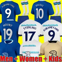 Thailand 22 23 Sterling Soccer Jerseys Mount Werner Havertz Jorginho Ziyech 2022 2023 Pulisic James voetbalshirt Kante Kante Men Kids Set Kits Uniform