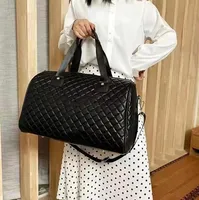 Borse borsiciere in pelle classica borse da donna di grande capacità Rhombus per spalle per spalle borse da viaggio