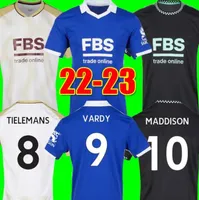 22 23 Leicester VARDY City Soccer Jerseys MADDISON new 2022 2023 BARNES TIELEMANS AYOZE DAKA LOOKMAN IHEANACHO BABY JUNIOR Mens Football Shirt
