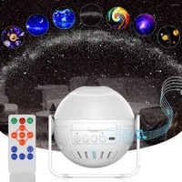 Night Lights Galaxy Projector 7 In 1 Planetarium Star Light With Music Speaker Rotating For Ceiling Kids Room Decor
