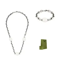 Halsbandsarmband f￶r man kvinna h￤nge halsband armband mode kedjor m￤rke smycken bra kvalitet228i