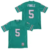 Film Futbol 5 Ray Finkle Jersey Miami Ace Ventura Jim Carrey Teal Yeşil Renk Takımı Tüm Dikişli Nefes Alabilir Saf Pamuk İyi NAUR290D