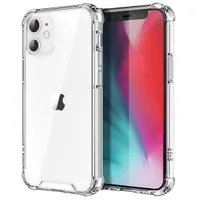 Transparent Shockproof Acrylic Hybrid Armor Hard Phone Cases for iPhone 14 13 12 11 Pro XS Max XR 8 7 6 Plus Samsung S22 S21 S20 Note20 Ultra A72 A52 A32 A12 S21FE R