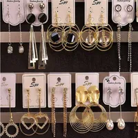 10Pairs Lot Mix Style Fashion Coldings Paznokcie dla kobiet rzemieślniczy biżuteria na prezent EA025203C