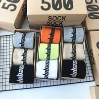 Textile Designer Men Socks SEASON 6 CALABASAS Skateboard Fashion Letter Printed Long Socks Sports Sock Stockings Hip Hop