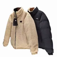 Jaqueta de grife tnf Teddy Polar Fleece Casats espessos de estilo homem -vento leite de capa de capa longa para o norte de jaquetas de inverno com zíperes