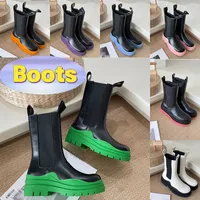 2022 Däck Boot Luxury Bottegas High Men Women Chelsea Platform Ankle Boots Designer Womens Shoes Triple White Seasalt Black Ebony Grass Blue ClearSole Mens Sneakers