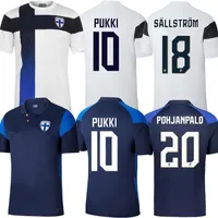 قميص كرة القدم 2020 2021 فنلندا المنتخب الوطني رجال كرة القدم قمصان جديدة بوكي سكرببي رايتالا جنسن لود كامارا فنلندا المنزل بعيدا