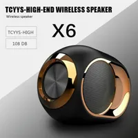 X6 HIFI Bluetooth Speaker Portable Wireless Bluetooth 5 0 Stereo Sound soundbar FM TWS SD Card AUX Mini Wireless Speaker307n