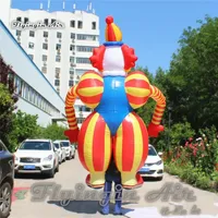 Customized Outdoor Parade Performance Advertising Inflatable Bouncers Clown Puppet 3.5m Height Walking Blow Up Clown Costume For Circus Show