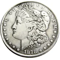 미국 1878-P-CC-S Morgan Dollar Copy Coin Brass Craft Ornaments 복제 동전 가정 장식 액세서리 299J