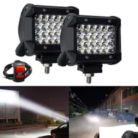 Motorcycle Lighting Mortocycle Led Combo Work Light Bar Spotlight Off-Road Driving Spot Flood Fog Lamp For Truck Boat Dhcarfuelfilter Dhfrc