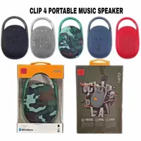 JHL Clip 4 Mini Wireless Bluetooth Speaker Portable Outdoor Sports Audio Double Horn Speakers 5 Colors211L