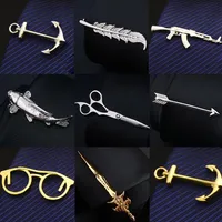 Creative Funny Men Trey Clip Stainless Steel Metal Metal Pin elegante Moda Tie Bar Party Wedding Gifts for Bussiness240h