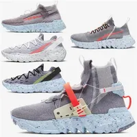 Space hippie casual shoes men women 01 02 03 04 The grey-blue-red Trash trainers designer outdoor shoe size 36-45 u4B7#283I