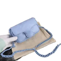 حقيبة الكتف محفظة محفظة جلدية تأتي مع حقيبة الغبار مربع رقم تسلسلي بحجم مصغرة حقيبة يد حقيبة يد