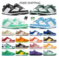 Top diseñadores Hombres Mujeres zapatillas Running White Black UNC Coast Green Glow Syracuse Purple Pulse Chunky SB Low Laser Orange Mens Casual Snakers SB