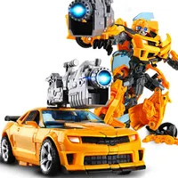 새로운 20cm 새로운 변환 장난감 애니메이션 로봇 자동차 액션 피겨 플라스틱 쿨 영화 항공기 공학 모델 키즈 소년 선물 339w