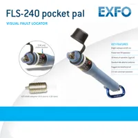 Fiber Optic Equipment Canada Exfo Visual Fault Locator FLS-240 Pocket Pal Test VFL Bright Red Laser ￠ 635 nm