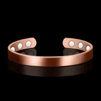 Bangle Healthy Magnetic Bracelet For Women Power Therapy Magnets Magnetite Bracelets Bangles Men Health Care Jewelry Copper203t