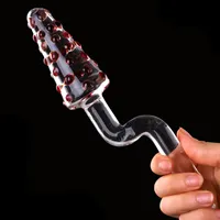 Секс -игрушка массажер Pyrex Dildo Glass Sex Toys для женщин искусственный пенис Дик Хрустальный Анальный Приклад Мастурбатор Мастурбатор
