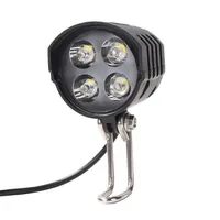 Luces de bicicleta faro el￩ctrico E-Bike 4 LED 12W 12V-80V Light General ABS Implouder Scooter Bicycle Front235W