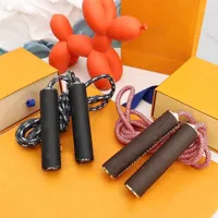ILIVI MONOGROM JUMP ROPE JUMPING Fitness Supplies Brown Training Hopping Ropes Fitness Speed ​​Skip Aerobics Fat Burning Slimming Professional Adult Primary