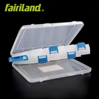 Fairiland multifunctional fishing tackle box 12 Compartments DOUBLE side lure bait boxes Transparent bait hook organizer3107