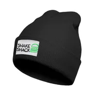 패션 쉐이크 판잣집 로고 겨울 따뜻한 시계 비니 모자 커프 평범한 모자 Sqaure Scottsdale Shake Shack Burger Dog253S