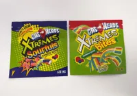 Gasheads Xtremes Airheads Bolsas quadradas de gomas azedas Candy Edibles Mylar Bag 600 mg 3 laterais com zíper de goma de goma comestível embalagem comestível