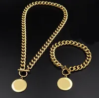 Female Designed Chain Choker Necklaces Bracelet Earring Medusa Head Portrait Pattern Pendant Womens Jewelry Set Banshee 18K Gold plated Designer Jewelry