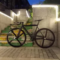 고정 자전거 도시 트랙 자전거 자전거 알루미늄 포크 4 스포크 마그네슘 합금 림 도로 자전거 고정 기어 단일 속도 269R