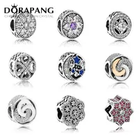Dorapang 2017 New Round Shape 925 Sterling Silver Fashion Jewelry Making CZ for Charms Bracelet Love227d와 호환됩니다.