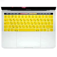 Cubiertas de teclado para Mac Pro 13 "A1706 15" A1707 2016/2017/2018 Touch Bar UK Versión europea Waterproof Silicona Teclado de silicona Cubierta de película protectora J220715