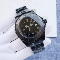 Nuevo diseñador Top Automatic Mechanical Watch Big Glass U1 U1 43 mm de acero inoxidable Matrícula a prueba de agua Deenu1