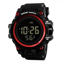 Wallwatches Sports Watch para hombres Silicona casual Multi-función Implaz de alarma de alarma luminosa LED LED ELECTRÓLICO Relojes digitales