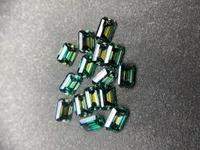 Diamantes sueltos 100% 5x7 mm 1.0ct moissanite cuadrado cortado esmeralda piedra desnuda laboratorio de diamantes de diamante de diamantes joyas