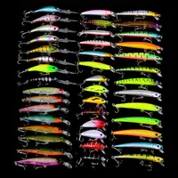 M￩lange 6 sets Minnow Lres Artificial Lifelike Carpe Tishing Talle Plasque Pesca Fishing Gear Factory Direct S248F
