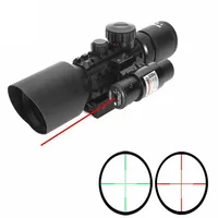 3-10x42EG Hunting Scope Tactical Optics Reflex Sight Riflescope Picatinny Weaver Mount Red Green Dot With Red Laser Rifle Scope2754
