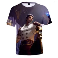 Erkek Tişörtleri Arcane League Of Legends Yaz 3d Jess Baskı Kısa kollu tişört gevşek sıradan All-Match T-Shirts Erkek Kadın Gömlek