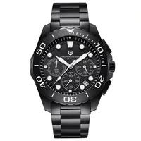 Pagani Design Watch Men Top Chronographen Edelstahl Quarz Armbanduhr 30m wasserfest männliche Uhr 340J
