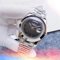 M￤nner mit h￶chster Qualit￤t schwarzer Zifferblatt Watch Vollfunktion Stoppwatch Fashion Uhr Luxus Automatische Bewegung Claassic Gro￟handel 904L Edelstahlriemen Armbanduhr