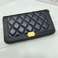 Design Long Storage Coin Purse Retro Rhombus Particle Ball Pattern Leather Ladies New Wallet Fashion Multifunctional Card Holder280l