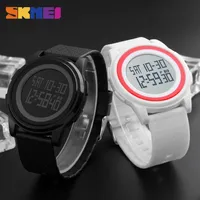 SKMEI New Fashion Casual Women Sport Watch Rubber Soft Band Lady Waterproof Watches 1206 Calendar Display Clocks2324