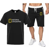 Herrespår Uyuk National Men's Tracksuit Male Casual Brand Fitness Sweatshirt Tvådelar T-shirt Shorts Hip Hop Fashion Clothing
