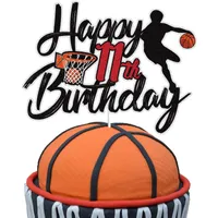 Other Festive Party Supplies L Basketball Happy 11Th Birthday Cake Topper 11 Eleven Years Old Player Scene Decoration Sport Th Soif Amuzv