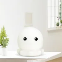 Cartoon Octopus LED Night Light Touch Sensor Colorful Silicone USB Charging Bedroom Bedside Lamp for Children Kids Baby Gift267O