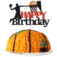 Outros suprimentos de festa festiva l Bolo de basquete Topper Tema Happy Birthday Decoration for Boy Decorations Drop Drop 2022 Soif AMOLG